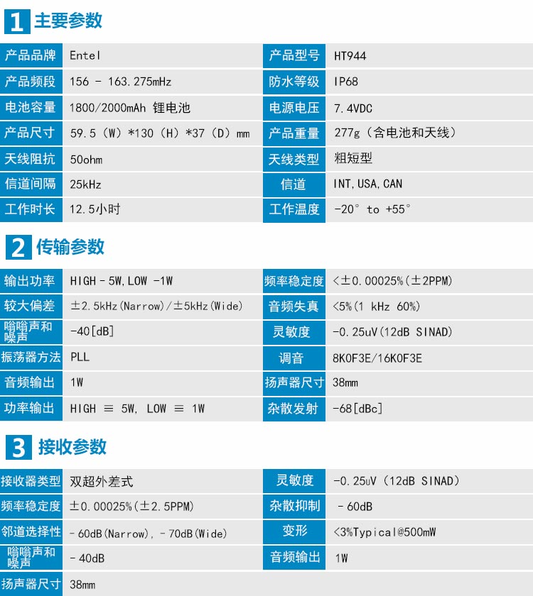 HT944防爆对讲机